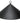 Achla Hanging Squirrel Baffle, Black, 18.25" dia.