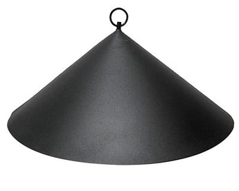 Achla Hanging Squirrel Baffle, Black, 18.25" dia.