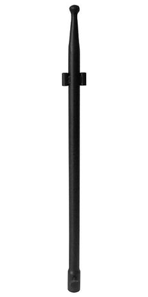 Achla Birding Pole Top Section with Two Holders, Black, 28"