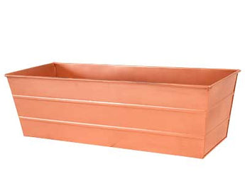 Achla Designs Copper Plated Flower Box, Medium, 23.5"L