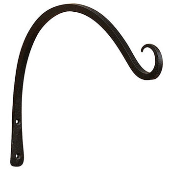 Achla Upcurled Wrought Iron Bracket, Black, 12"L