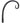 Achla Downcurled Wrought Iron Wall Hook, Black, 8"L