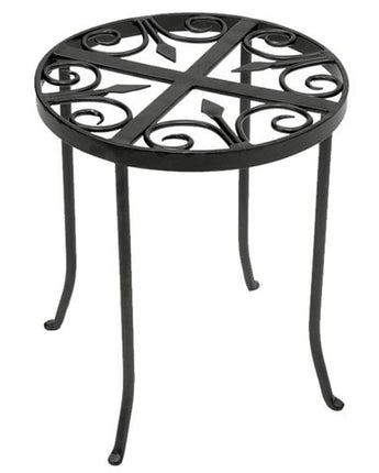 Achla Round Trivet Plant Stand, Gray, 14"H