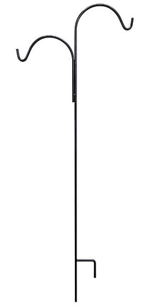 American GardenWorks Offset Double Shepherd Hook, 5' 6"H