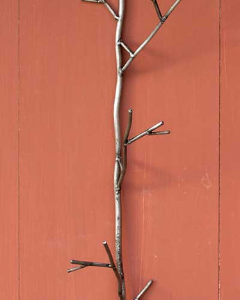 Ancient Graffiti Triple Twig Hanging Hook, Gray, 19.25"H