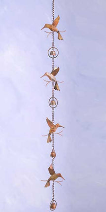 Ancient Graffiti Decorative Hanging Chain, Hummingbirds