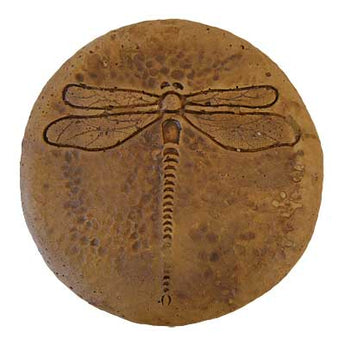 Athens Round Dragonfly Stepping Stone, Autumn Wheat