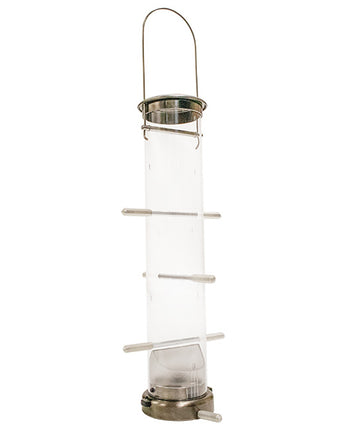 Aspects Thistle Tube Wild Bird Feeder, Medium, Nickel