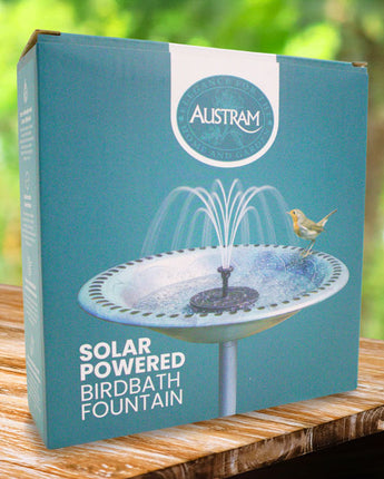Austram Solar Powered Birdbath Fountain