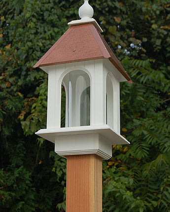 Wing & A Prayer Camellia Bird Feeder, Hammered Copper Roof