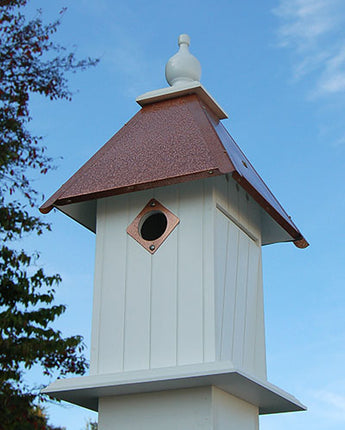 Wing & A Prayer Cathedral Bird House, Hammered Copper Roof