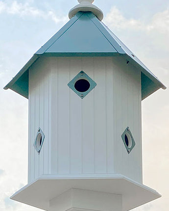 Wing & A Prayer Magnolia Bird House, Verdigris Roof