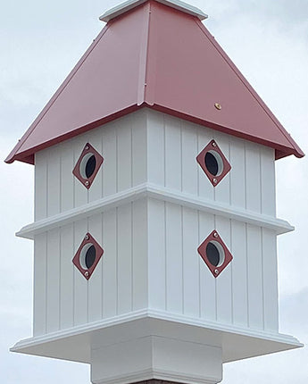 Wing & A Prayer Plantation Bird House, Redwood Colored Roof