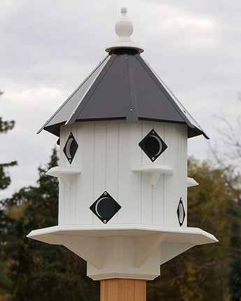 Wing & A Prayer Purple Martin Castle House, Black Roof