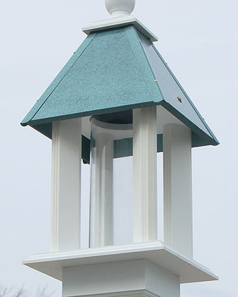 Wing & A Prayer Pavilion Bird Feeder, Verdigris Roof