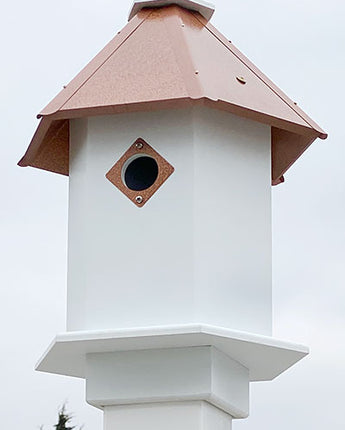 Wing & A Prayer Sycamore Bird House, Hammered Copper Roof