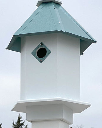 Wing & A Prayer Sycamore Bird House, Verdigris Roof