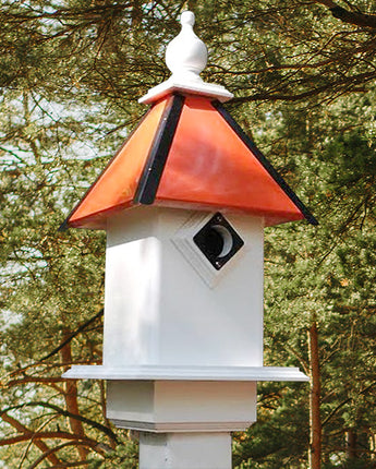 Wing & A Prayer Team Colors Bird House, Orange and Black