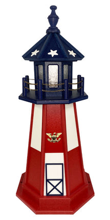 Amish Cape Henry Lighthouse, Patriotic, 34.5”H