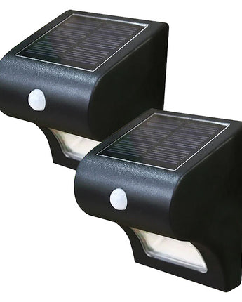 Classy Caps Motion Sensor Solar Deck & Wall Lights, 2 Pack