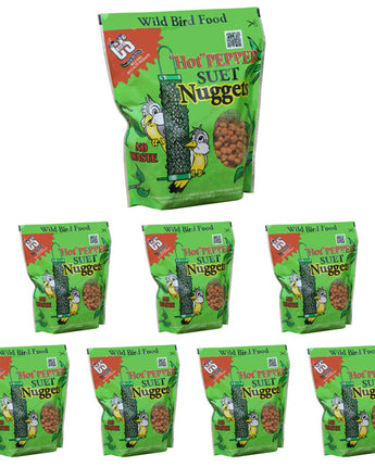 C&S Hot Pepper Suet Nuggets, 27 oz., Pack of 8