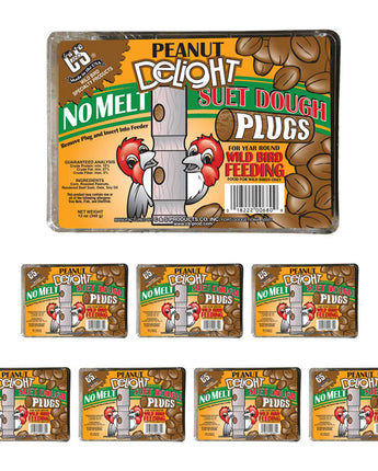 C&S Peanut Delight No Melt Suet Plugs, Eight 4-packs