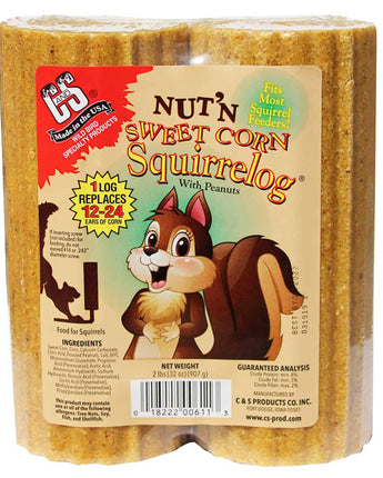 C&S Nut'n Sweet Corn Squirrelogs, 16 oz., Case of 6 2-Packs