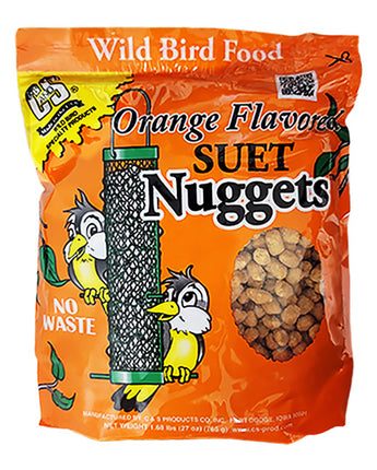 C&S Orange Flavored Suet Nuggets, 27 oz., Pack of 6