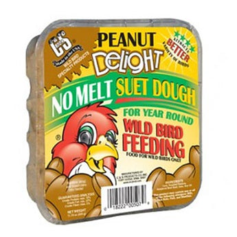 C&S Peanut Delight Suet Cake, 11.75 oz., Pack of 12