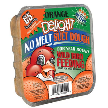 C&S Orange Delight No Melt Suet Dough, 11.75 oz., Pack of 12