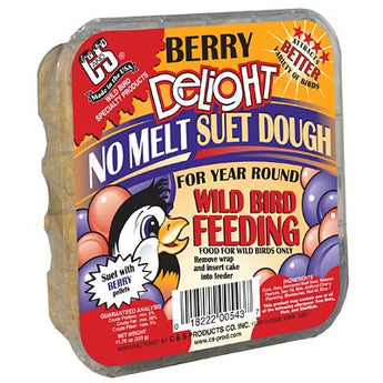 C&S Berry Delight Suet Cake, 11.75 oz., Pack of 12