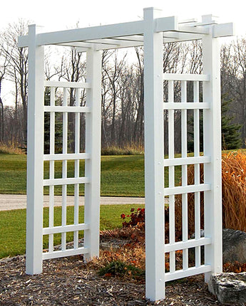 Dura-Trel Windsor Arbor, White, 85"H