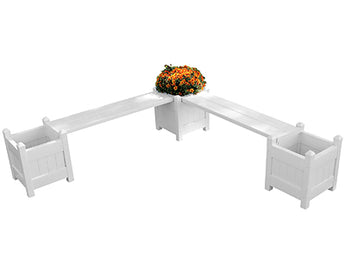 Dura-Trel Corner Planter Seat Package