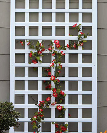 Dura-Trel Country Garden Trellis, White, 66"H