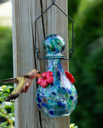 Echo Valley LunaLite Vase Hummingbird Feeder, Saturn, 16 oz.