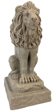 Emsco Guardian Lion Statue, Sandstone Colored