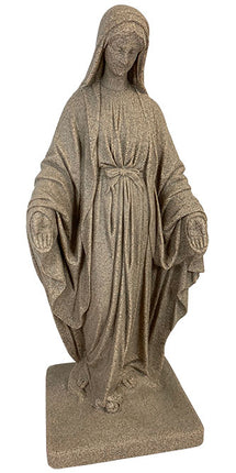 Emsco Virgin Mary Statue, Sandstone Colored