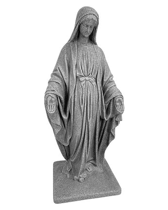 Emsco Virgin Mary Statue, Granite Colored