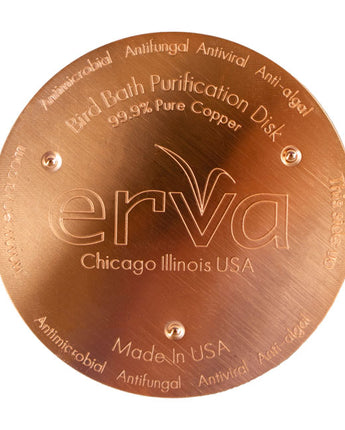 Erva Bird Bath Purification Disk, Copper