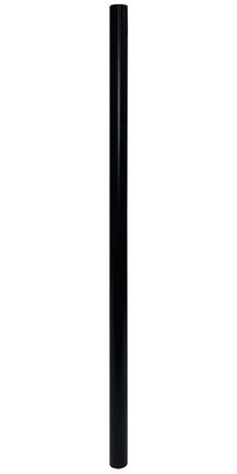 Erva Tubular Steel Pole Section, Black, 28"