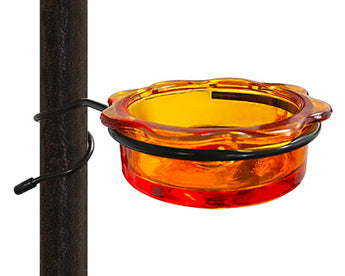 Erva Quick Connect Oriole Feeder with Glass Dish, Orange