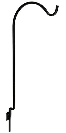 Erva Wrought Iron Offset Wall Hanger, Black, 11"