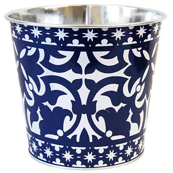 Esschert Design Portuguese Style Flower Pot, 6.125" dia.