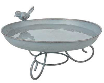 Esschert Design Standing Bird Bath, Metal