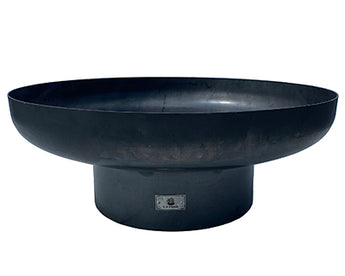 Esschert Design Large Oil-Rubbed Steel Fire Bowl, 27.75" dia