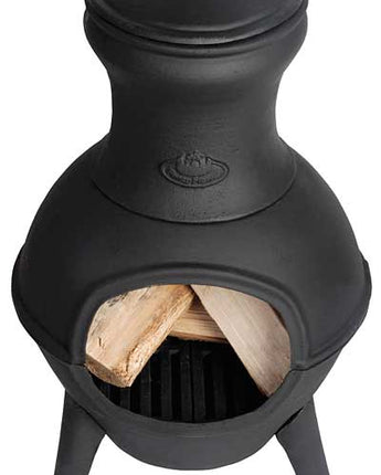 Esschert Design Cast Iron Terrace Chimenea Heater, 16" dia.