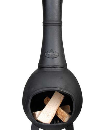 Esschert Design Cast Iron Terrace Chimenea Heater, 14" dia.