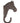 Esschert Design Cast Iron Horse Bracket, Aged Brown, 4.5"L