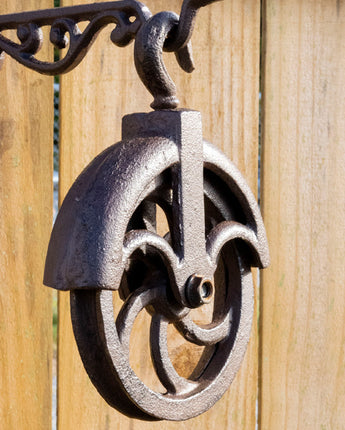 Esschert Design Cast Iron Pulley Wheel Hook