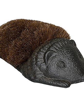 Esschert Design Cast Iron Small Hedgehog Boot Brush